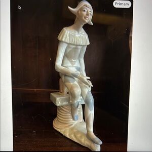 Napcoware Porcelain Jester Figurine, Made in Spain